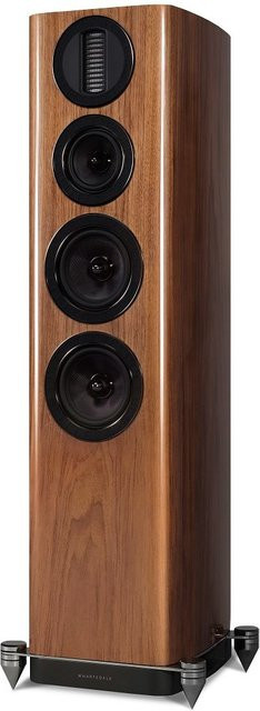 Wharfedale AURA 3 Stand-Lautsprecher Paar, passiv, Walnuss Hochglanz, Braun - Bild 1