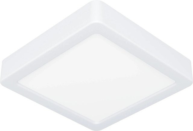 Eglo LED-Deckenleuchte Fueva 5 in Weiß, warmweißes Licht, quadratisch, B/T/H: 16 x 16 x 1 cm - Bild 1