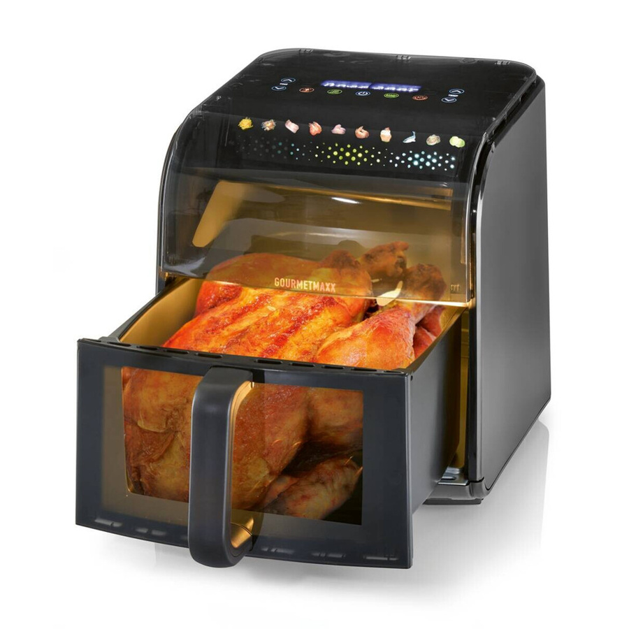 GOURMETmaxx Heißluftfritteuse Schwarz mit 7 l Volumen und 1700 W, B/H/T: 38,6 x 31,8 x 28,8 cm - Bild 4