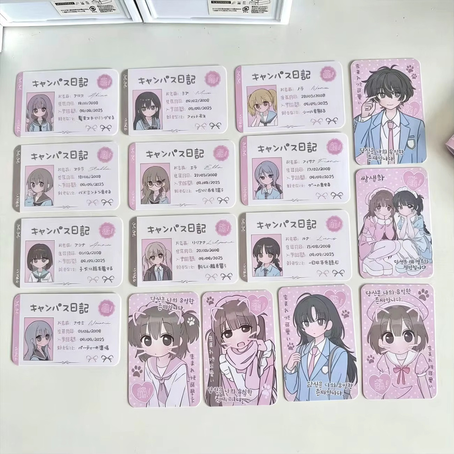 10 Stück Koreanische Niedliche Mädchen Kleinkarten im Ins-Stil, Multicolour, 3 Zoll - Bild 2