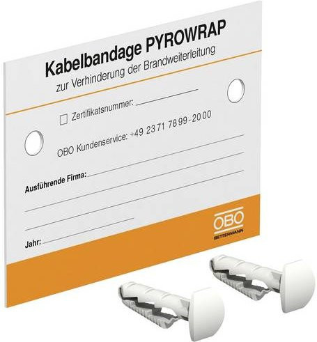 OBO Bettermann Gerätemarkierung KS-FSB DE in Weiß - Bild 1