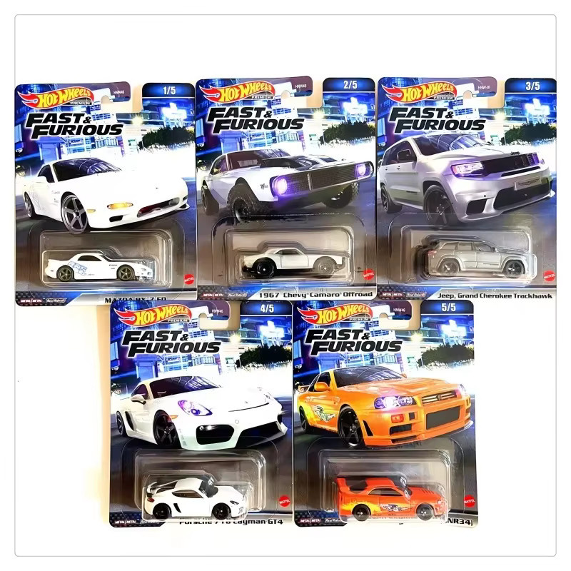 Hot Wheels Fast & Furious Skyline Mazda Camaro, Druckguss-Modellauto, ab 5 Jahren - Bild 4