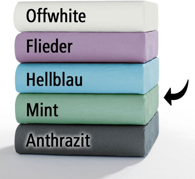 Dreamtex Mikrofaser-Interlock-Spannbetttuch aus Jersey, bügelfrei, B/T: 180 x 200 cm bis 200 x 200 cm - Bild 1