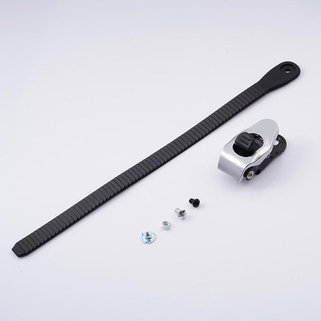 KITPIPI Heavy-Duty Grip Lock Strap Mehrzweck Ratsche Riemen mit Metall Ratsche Schnalle in Schwarz - Bild 1