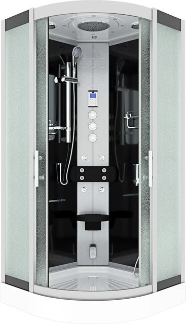 AcquaVapore Dampfdusche Duschkabine mit Regendusche, Handbrause, Körperdüsen und LED-Beleuchtung B/T: 100 x 100 cm - Bild 1