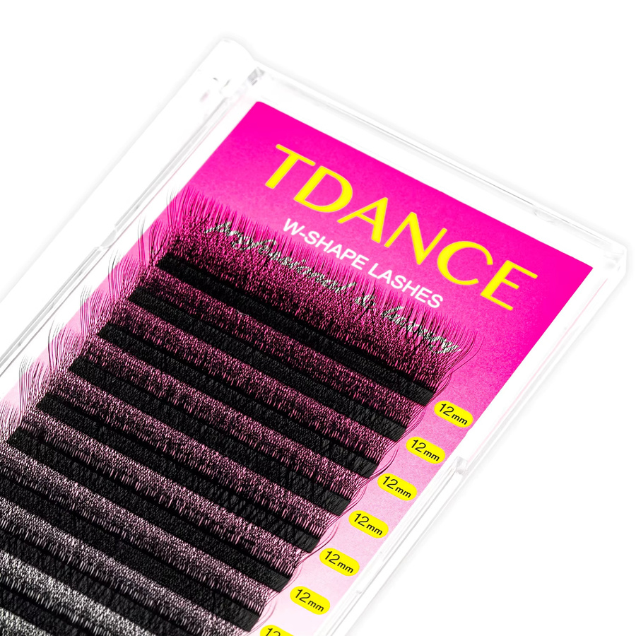 TDANCE W-Stil Fächer-Wimpernverlängerung, Natural, Unisex - Bild 6