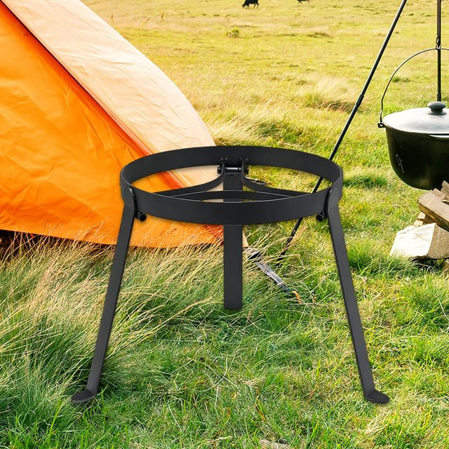 Tooyful Lagerfeuer-Dreifußständer aus Eisen in Schwarz für Dutch Oven und Kochgeschirr, Höhe: 25,0 cm, Breite: 24,0 cm - Bild 1