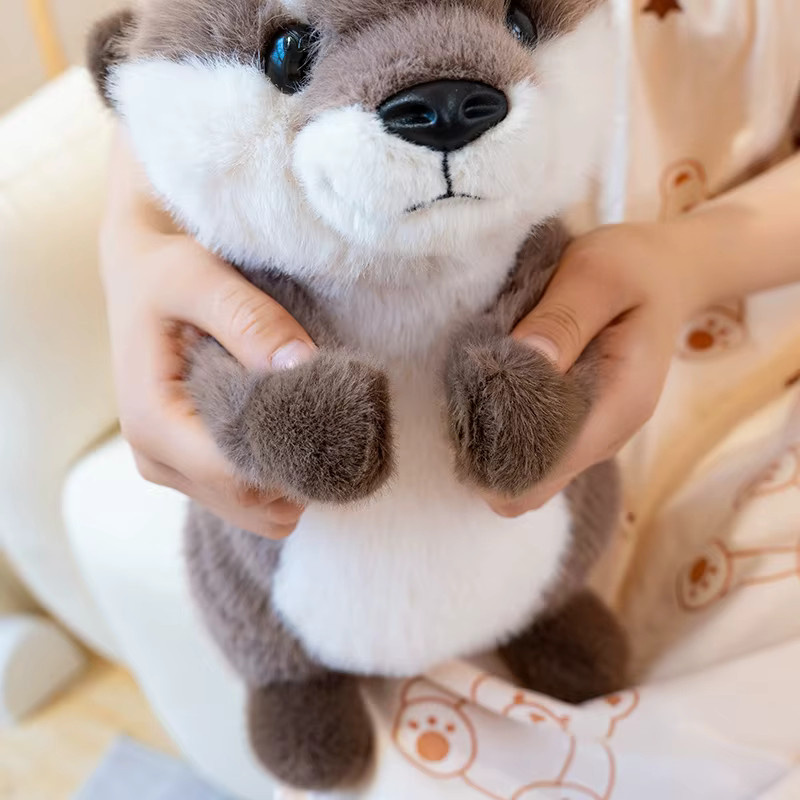 Gegemuchen Otter Plüsch Spielzeug, mit magnetischer Kraft, braun - Bild 4