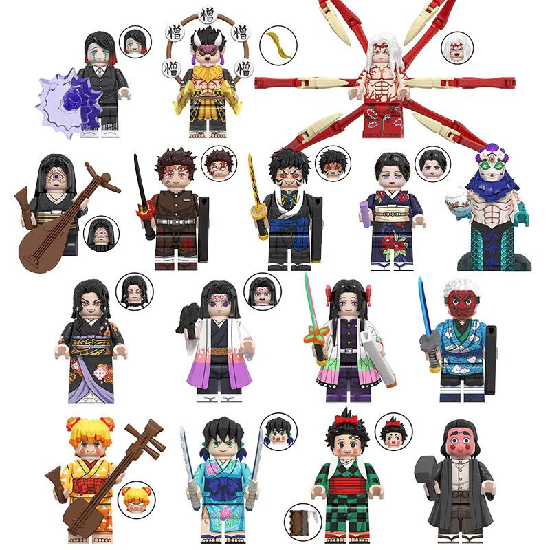 Bandai Demon Slayer Anime Devil Killer Baustein-Set, mit Mini-Figuren und Nichirin-Schwert - Bild 3