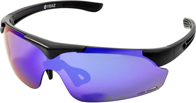 YEAZ SUNUP Magnet-Sport-Sonnenbrille, Vollrand, Kunststoff, Schwarz, Damen - Bild 1