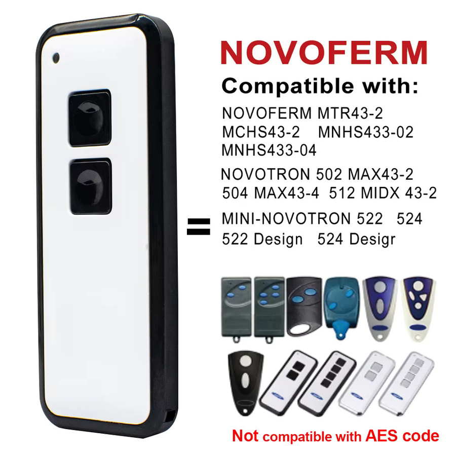 Novoferm Mini-Novotron Garagentor Fernbedienung mit Rolling Code in Weiß - Bild 2
