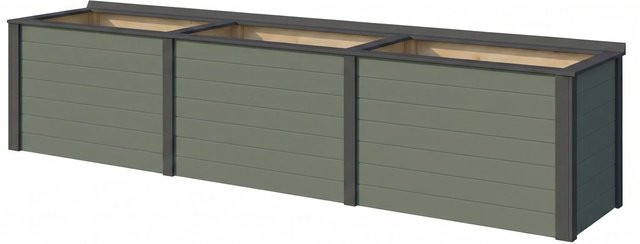 WEKA Hochbeet Killarney aus europäischer Fichte in Grau-Grün, Breite: 300 cm - Bild 1