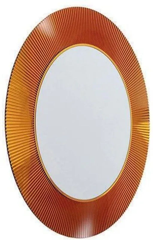 Kartell All Saints Wandspiegel Rund aus Kunststoff in Gelb und Orange Durchmesser: 78 cm - Bild 1