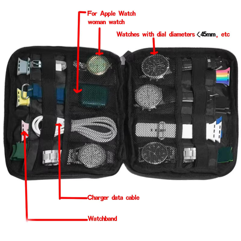 Reiseetui für Apple Smartwatch, grau, Unisex - Bild 3