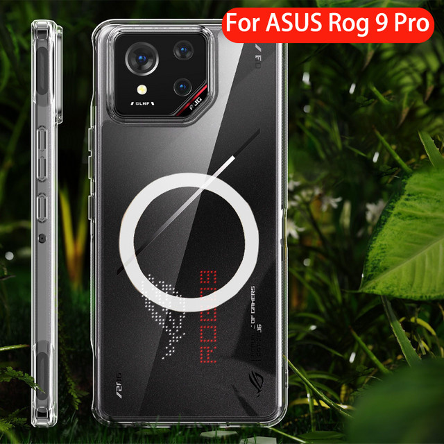 Magnetische transparente Schutzhülle für Asus ROG 9 Pro mit Unterstützung für kabelloses Laden - Bild 1