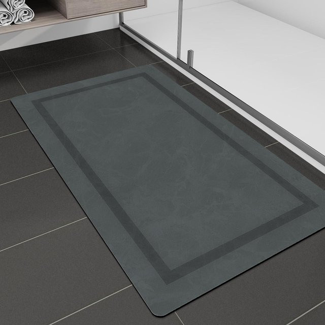 Saugfähige Anti-Rutsch-Fußmatte aus Polyester von Yiran Furniture für Küche und Badezimmer, B/T: 60 x 40 cm - Bild 1