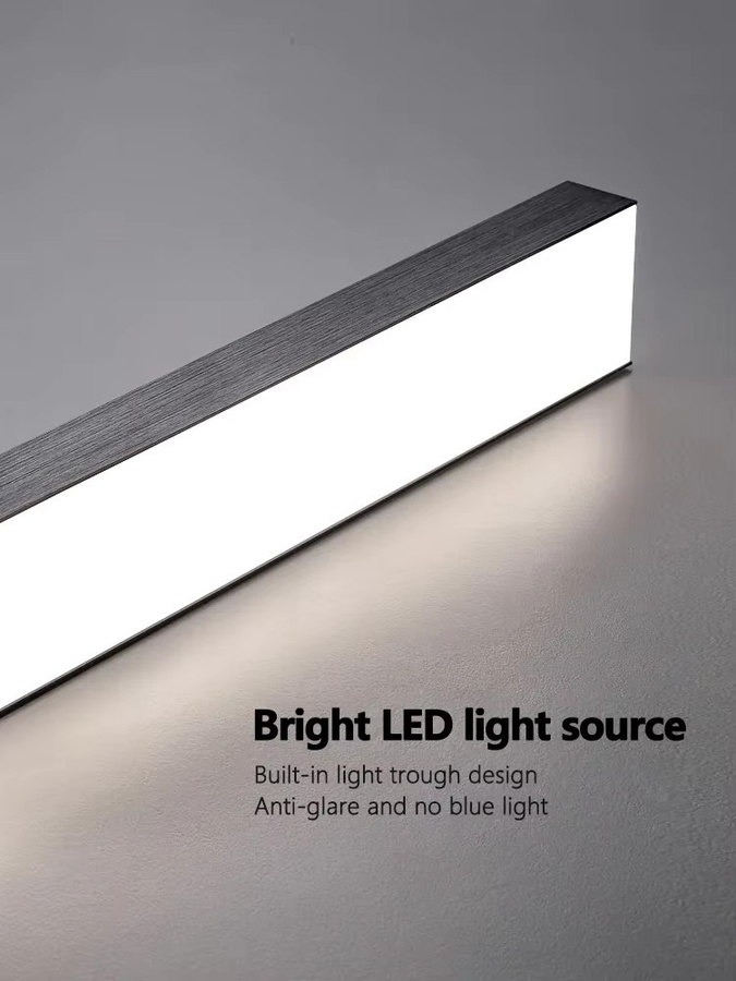 JIANKEXING LED Pendelleuchte in Schwarz im minimalistischen nordischen Design für Esszimmer, Küche oder Büro - Bild 3