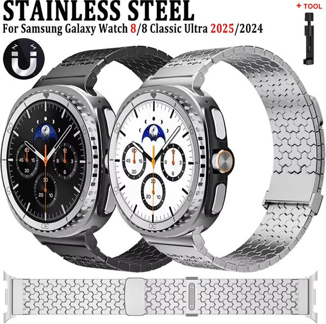 FancyWrist Uhrenarmband Edelstahl, Silber, Unisex - Bild 1