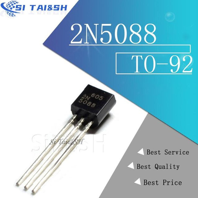 20 Stück Si Tai&SH Transistor 2N5088 BIS-92 in Schwarz - Bild 1