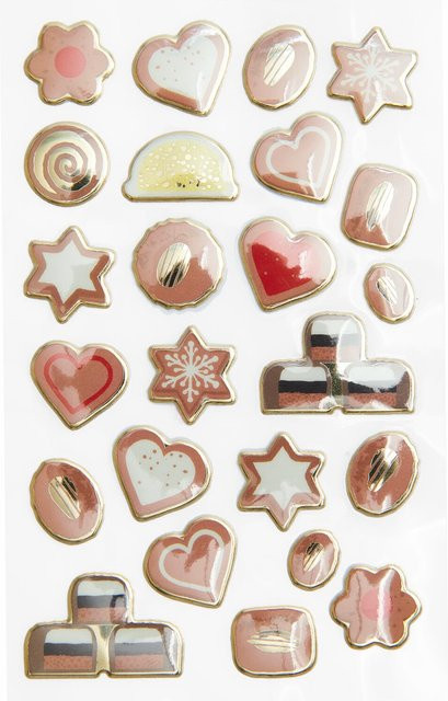 Rico Design Paper Poetry Puffy Sticker Cookies, 1 Bogen aus PVC - Bild 1