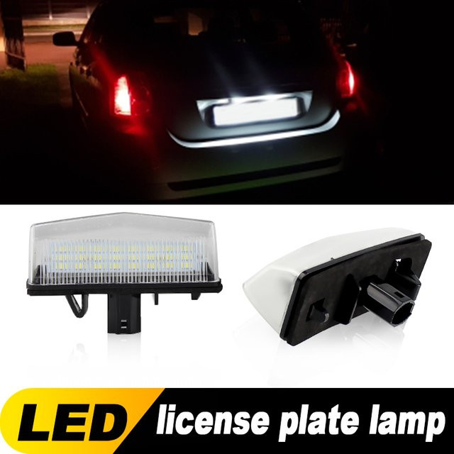 2 Stück LED Kennzeichenleuchten für Toyota Prius XW20 XW30, Venza, Matrix, RAV4 und Lexus CT200h von APMATAUTO, OEM: 8127053011 - Bild 1