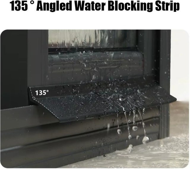 Ainproof Wasserfester Fenster-Dichtungsstreifen aus EPDM-Gummi in Schwarz - Bild 1