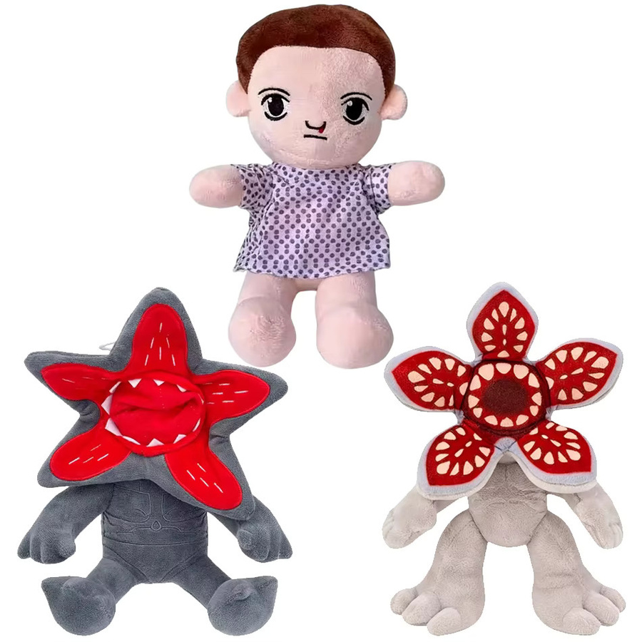 Niedliche Cartoon-Spielfiguren Plüschtiere, 3-teiliges Set, Bunt / Mehrfarbig - Bild 3