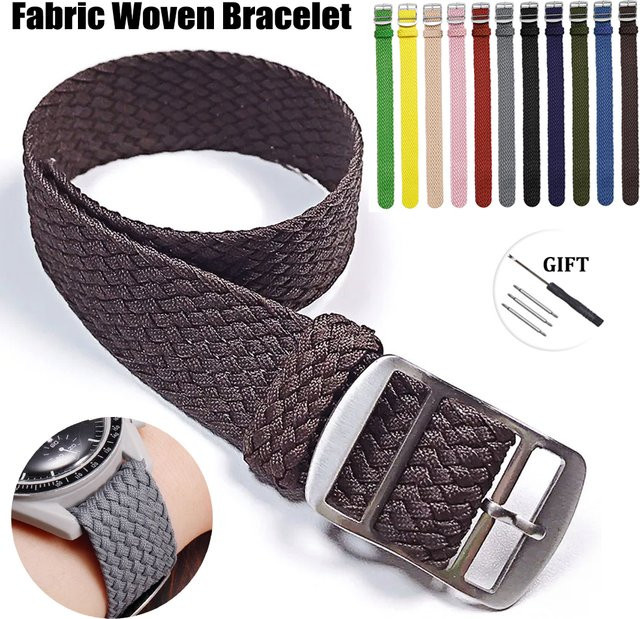Uhrenarmband Nylonarmband, Textil/NATO, Edelstahl, Unisex - Bild 1