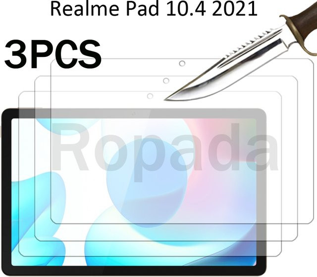 Schutzfolie aus gehärtetem Glas für dein Oppo Realme Pad 10.4 Tablet in Transparent - Bild 1