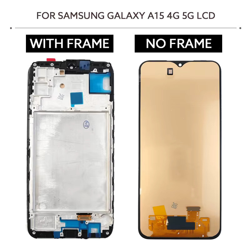 Samsung AMOLED Display mit Touchscreen Digitizer Montage für Samsung Galaxy A15 4G und 5G in Schwarz - Bild 3