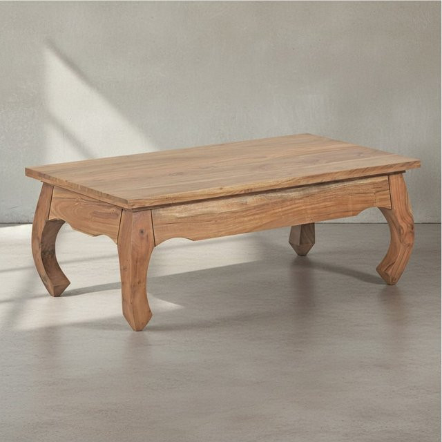 KADIMA DESIGN Couchtisch KANADA aus Akazienholz Massivholz in Braun B/T/H: 110 x 60 x 40 cm - Bild 1