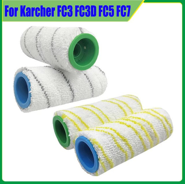 Kärcher Ersatz-Rollerpinsel Set für Nasstrocken-Staubsauger, kompatibel mit FC3, FC3D, FC5 und FC7 - Bild 1