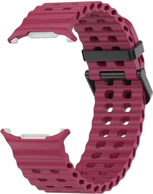 CAOWTAN Uhrenarmband Silikon, weinrot, Unisex - Bild 1