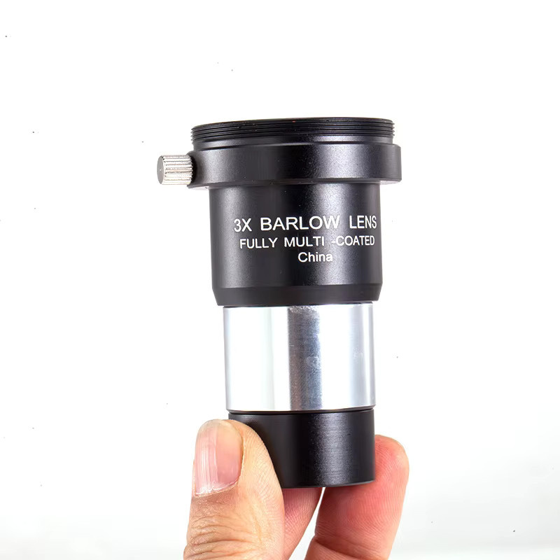Eisgroub 3x Barlow-Linse Teleskop-Zubehör mit optischer Linse und M42-Gewinde, 1,25 Zoll/31,7 mm, Schwarz - Bild 2