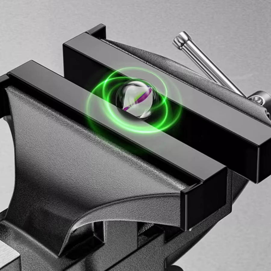 NIUXIANG Universal Schraubstock 360 Grad drehbar in Schwarz für Hobby und Bastelarbeiten - Bild 3