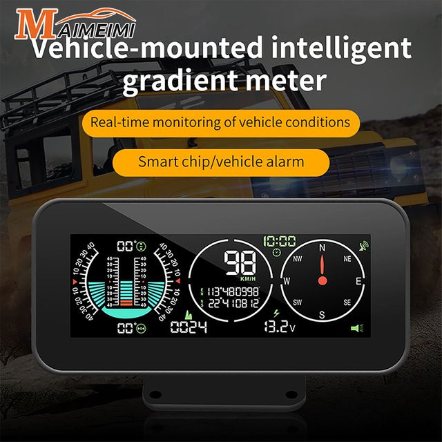 MAIMEIMI M60 M50 Digitales GPS Neigungsmesser für Offroad-Fahrzeuge mit HUD Display in Schwarz - Bild 1