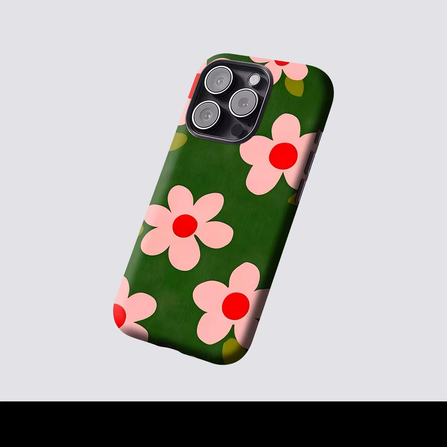 Aurbe Matte 2-in-1 MagSafe Hülle Bloom Bud Case für iPhone 17 16 15 14 Plus Pro Max Stoßfeste Hartschale in Multicolour - Bild 2