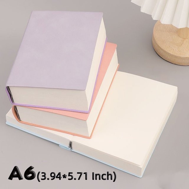 Daotshy Notizbuch aus weichem Leder in Blau, A6, 720 Seiten, blanko Softcover - Bild 1