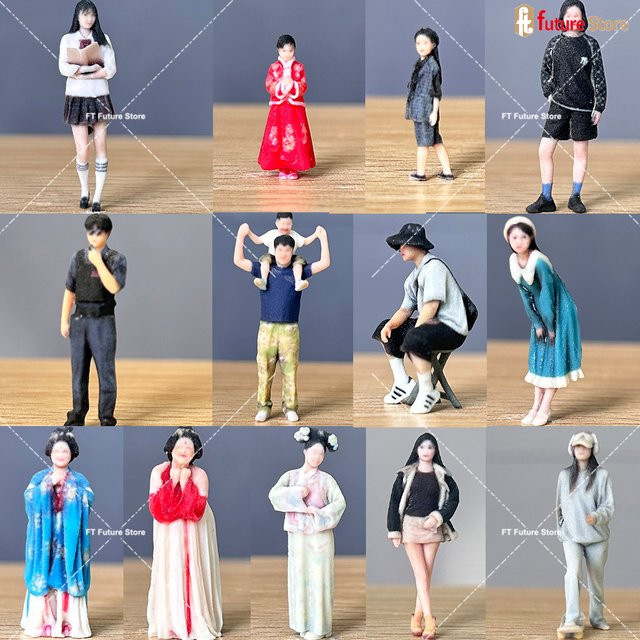 MAK Miniatur Figuren als 3D Druck Modell für kreative Sammlungen und Dekoration in Multicolor - Bild 1