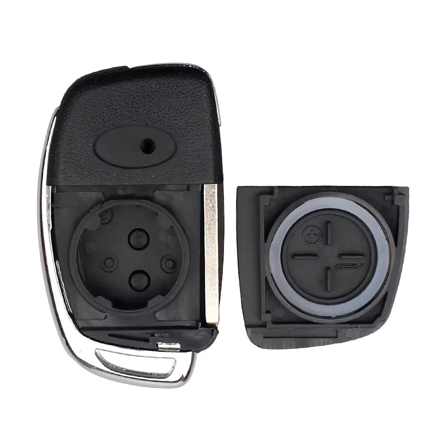 KEYYOU Auto Schlüssel Hülle mit 4 Tasten in Schwarz für Hyundai Mistra Santa Fe Sonata Tucson Accent I30 I40 I45 - Bild 2
