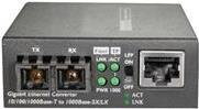 StarTech.com Gigabit Ethernet zu SC Glasfaser Medienkonverter, 1000Base-LX Single-mode, 1310 nm, RJ-45 auf SC, Schwarz - Bild 1