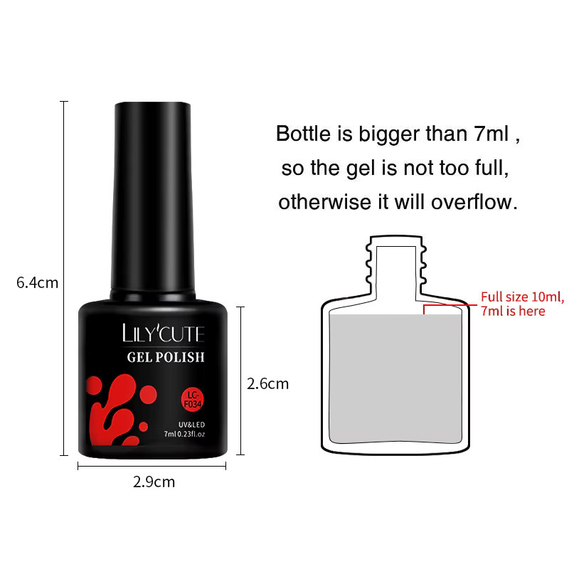 LILYCUTE Gel-Nagellack, 7 ml, Glänzend - Bild 4