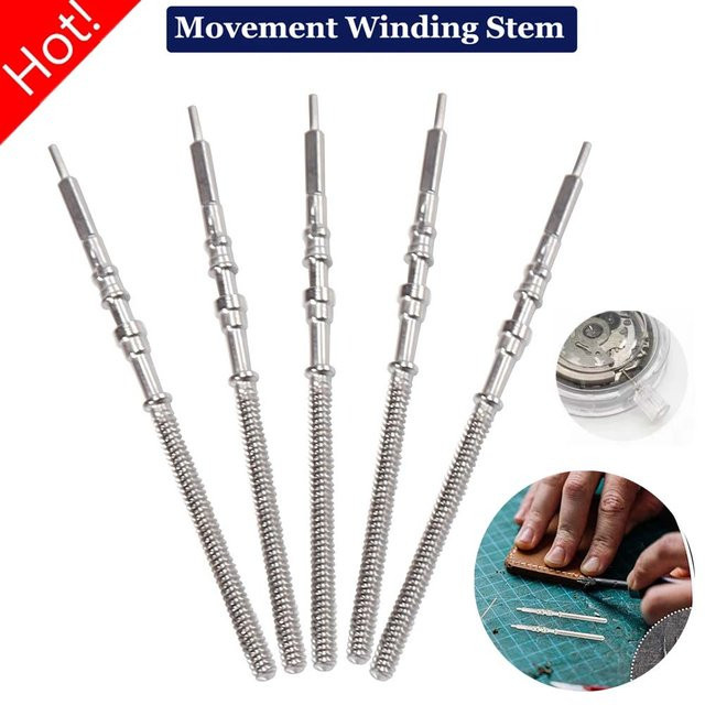 OAKCHARM Uhrenteile Stem Crown Kit, Edelstahl, Silber, Unisex - Bild 1