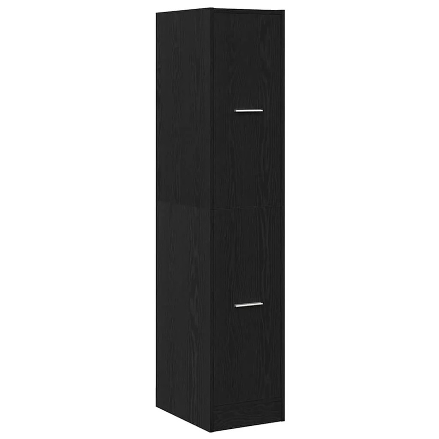 vidaXL Apothekerschrank aus Holzwerkstoff in Schwarzer Eiche, B/T/H: 30 x 41 x 144,5 cm - Bild 2