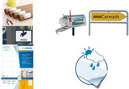 Herma Folien-Etiketten aus weißer Polyethylenfolie für Laserdruck, 40 Stück, A4 (Breite: 21,0 cm, Höhe: 29,7 cm) - Bild 2