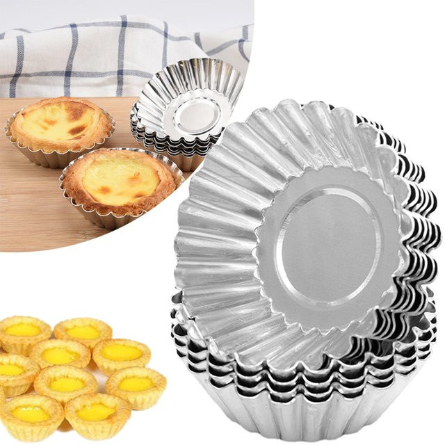 VIE LENTE Backform aus Edelstahl in Silber für Muffins, Cupcakes und Pudding - Bild 1