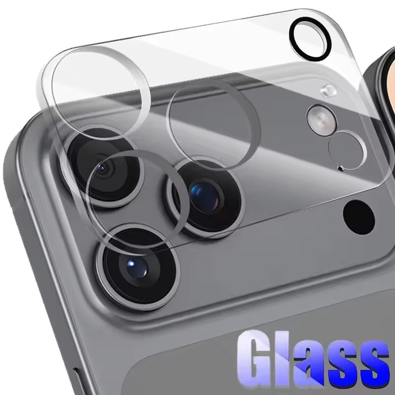 Apple Kameraobjektiv Schutzglas aus gehärtetem Glas für iPhone 17 Air, iPhone 17 Pro und iPhone 17 Pro Max, transparent, 1-5 Stück - Bild 2