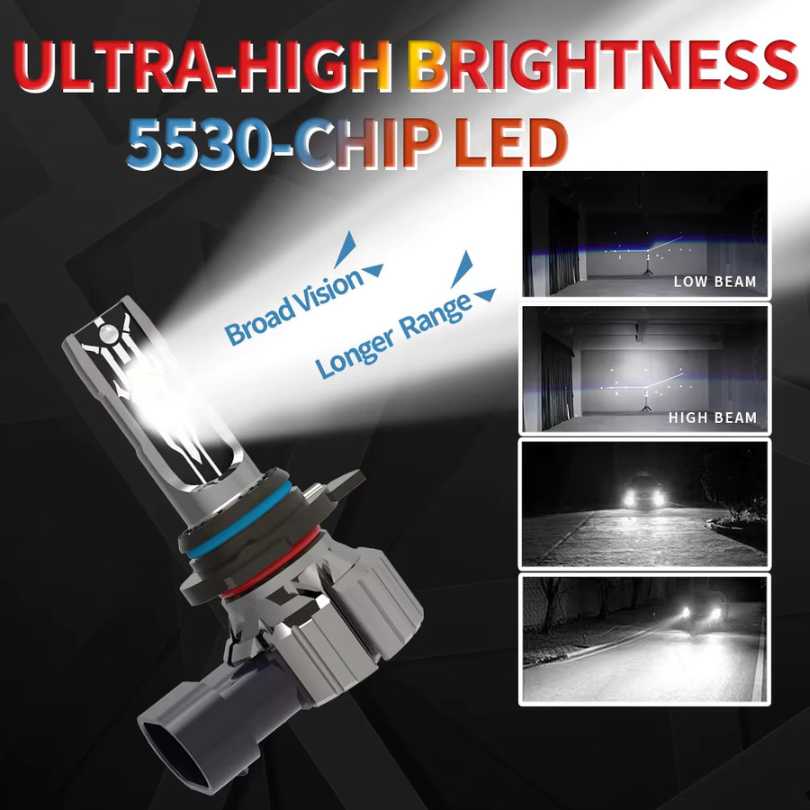 Neallor HIR2 LED Scheinwerfer Canbus 9012 PX22d Birnen Set in Silber für Toyota Chr Yaris Auris Rav4 Aygo B4 iQ Corolla Avensis T27 Verso S - Bild 5