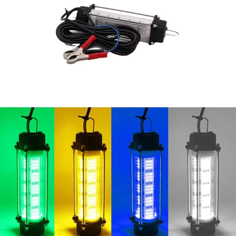 120W LED Unterwasser-Angellicht IP68 mit grünem und gelbem Licht für das Nachtangeln - Bild 4