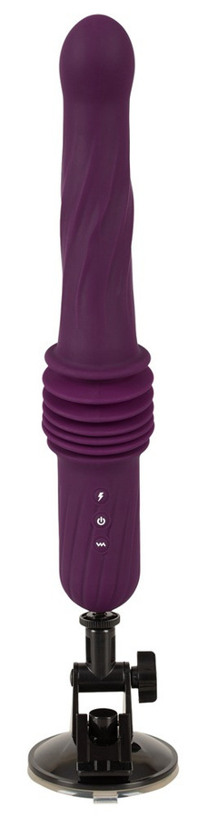 You2Toys RC Warming Fucking Machine Stoßvibrator mit abnehmbarem Saugfuß in Purple - Bild 2